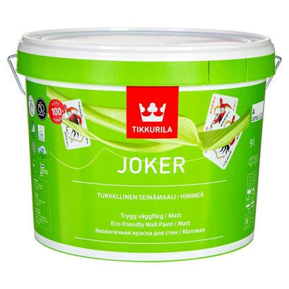 Краска экологичная Tikkurila Joker цвет белый 9 л