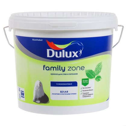 Краска на водной основе Dulux Family Zone база BW 4.5 л