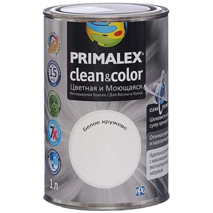Краска PR-X Clean&Color 1 л Белое кружево в 