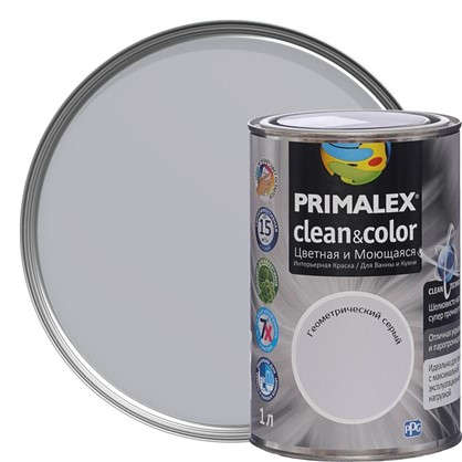 Краска PR-X Clean&Color 1 л Геометрический серый в 