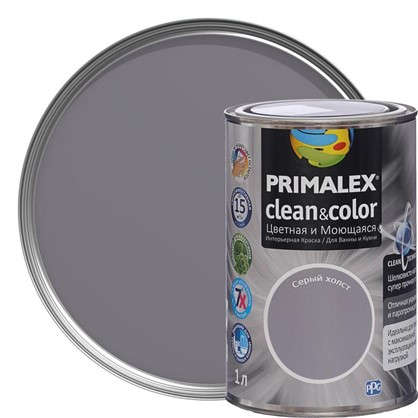 Краска PR-X Clean&Color 1 л Серый холст
