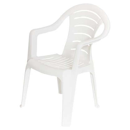 Кресло садовое белое 567x825x578 мм пластик