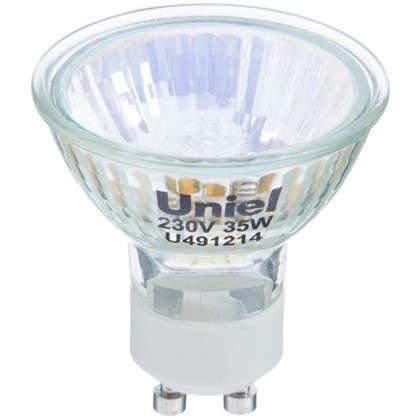 Лампа галогенная Uniel GU10 35 Вт свет теплый белый