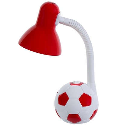 Лампа настольная Мяч E27 40 Вт цвет бело-красный