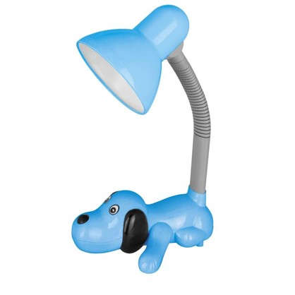 Лампа настольная Собачка E27 40 Вт цвет голубой