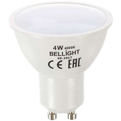 Светодиодная лампа Bellight MR16 GU10 4Вт 270 Лм свет холодный белый