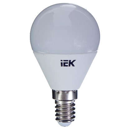 Светодиодная лампа IEK G45 Шар E14 7 Вт 3000К свет теплый белый