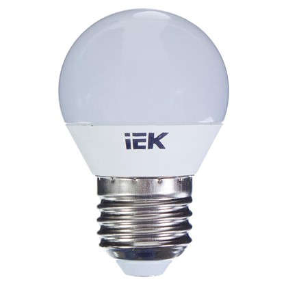 Светодиодная лампа IEK Шар G45 E27 7 Вт 230 В 3000 К свет теплый белый
