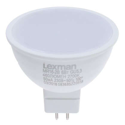 Светодиодная лампа Lexman GU5.3 6 Вт 460 Лм 2700 K свет теплый белый