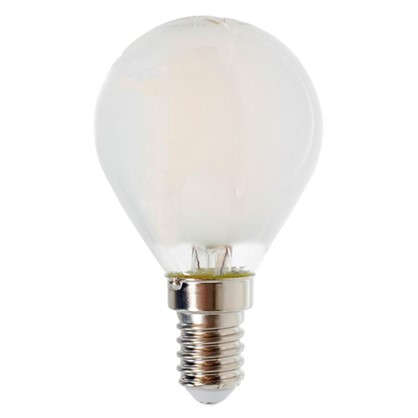 Светодиодная лампа Osram шар E14 4 Вт 470 Лм свет теплый белый матовая