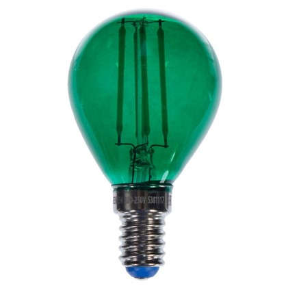 Светодиодная лампа Uniel Color шар E14 5 Вт свет зеленый