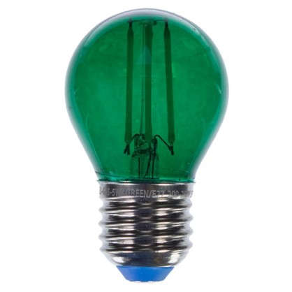 Светодиодная лампа Uniel Color шар E27 5 Вт свет зеленый