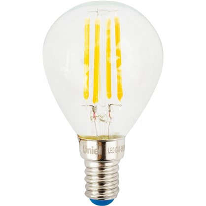 Светодиодная лампа Uniel шар E14 6 Вт 500 Лм свет холодный