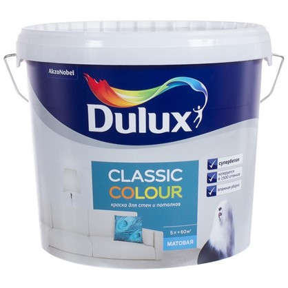 Латексная краска Dulux Classic Colour 5 л в 