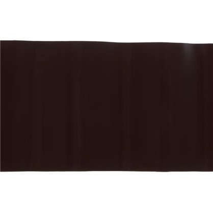 Лента бордюрная декоративная Гофра высота 10 см цвет  коричневый