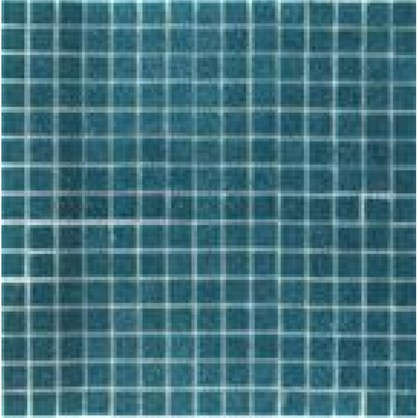 Мозаика 32.7х32.7 см 4 мм стекломасса цвет сине-зелёный