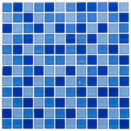 Мозаика Artens Shaker 30х30 см стекло цвет синий/голубой
