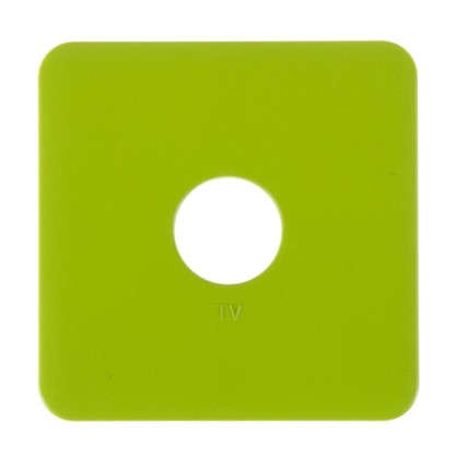 Накладка для ТВ розетки Lexman цвет зелёный