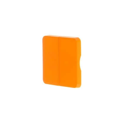 Накладка для выключателя/переключателя Lexman 2 клавиши цвет оранжевый