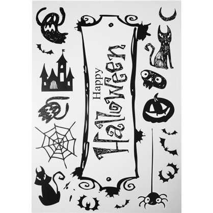 Наклейка Канун Хеллоуина светящаяся Декоретто