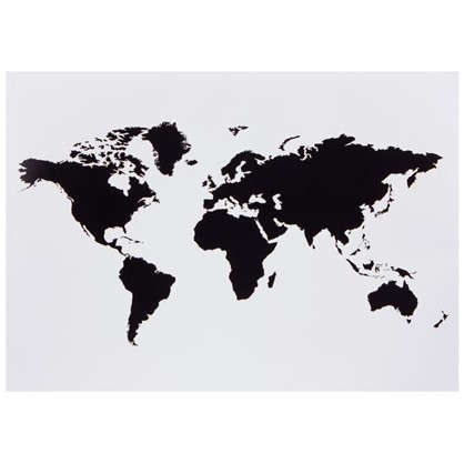 Наклейка меловая для записей Карта мира