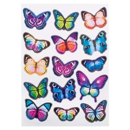 Наклейка Вечерние бабочки Декоретто L