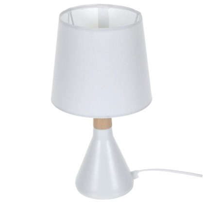 Настольная лампа Marseille 1xE14x40 Вт металл/лен цвет белый