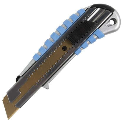 Нож 25 мм металлический корпус лезвие с титановым покрытием