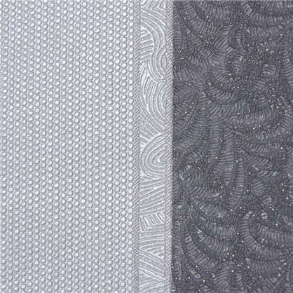 Обои на флизелиновой основе Malex Desing Вышивка полотно 1.06x10.05 м цвет графит