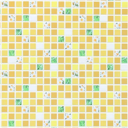 Панель ПВХ Мозаика жёлтая 960х480 мм 0.46 м2