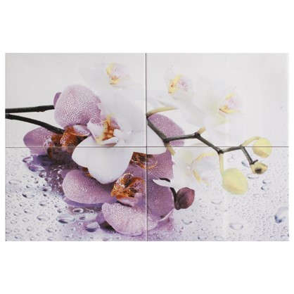 Панно Orchid 40х60 cм цвет лиловый/белый