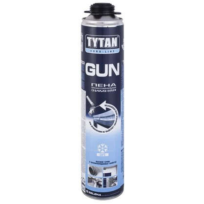 Пена монтажная пистолетная Tytan Euro-Line зима профессиональная 750 мл