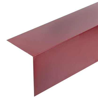 Планка для наружных углов с полиэстеровым покрытием 2 м цвет красный