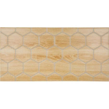 Плитка настенная Wood Гексо 60x30 см 1.62 м2 цвет бежевый