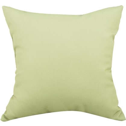 Подушка декоративная 40х40 см текстура рогожка цвет зеленый