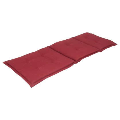 Подушка для шезлонга красная 165х65х5 см полиэстер
