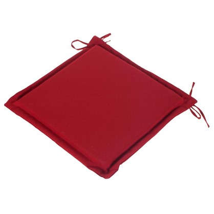 Подушка для стула красная 43х43 см полиэстер