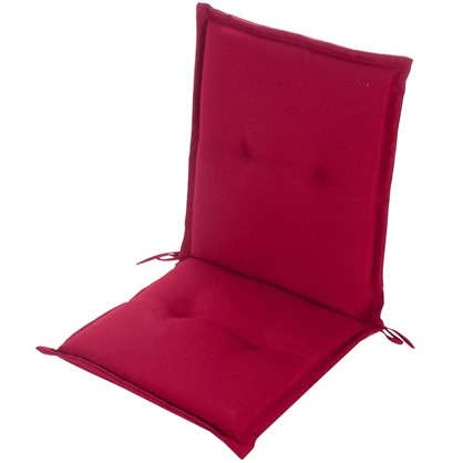 Подушка для стула красная 92х48х5 см полиэстер