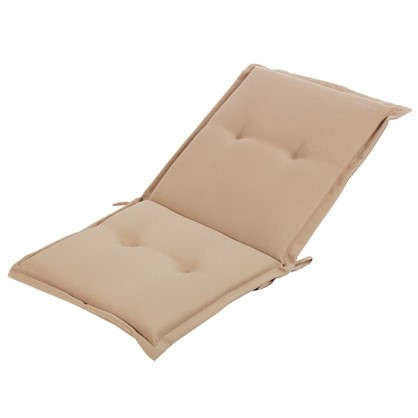 Подушка для стула серая 92х48х5 см полиэстер