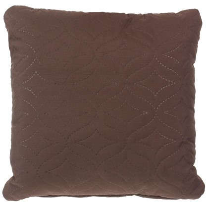 Подушка стеганая Melissa 40х40 см цвет коричневый