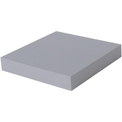 Полка прямоугольная 23х23 см МДФ сталь цвет серый