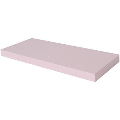 Полка прямоугольная 60х60 см МДФ сталь цвет розовый