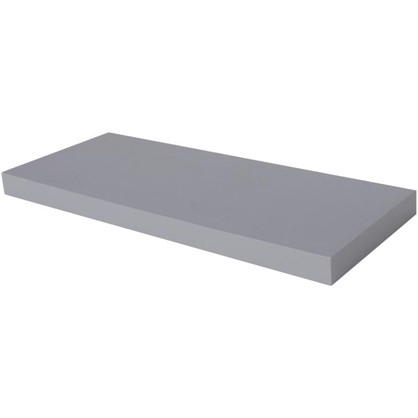 Полка прямоугольная 60х60 см МДФ сталь цвет серый