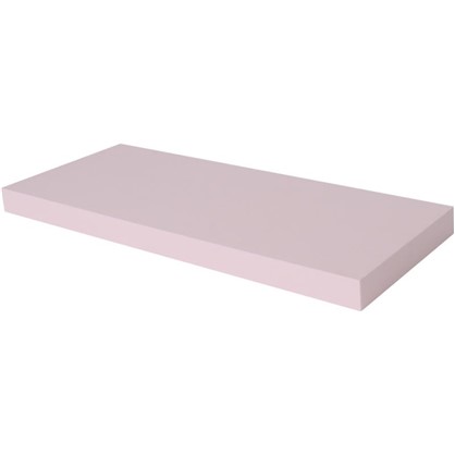 Полка прямоугольная 80х80 см МДФ сталь цвет розовый