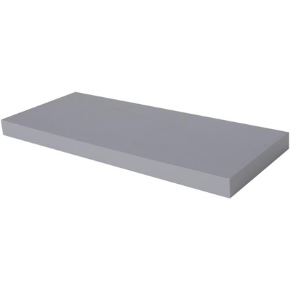 Полка прямоугольная 80х80 см МДФ сталь цвет серый