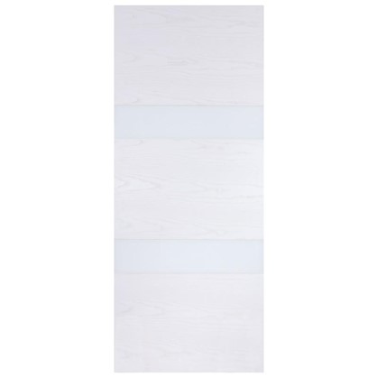 Полотно дверное глухое шпонированное Модерн 200х80 см цвет белый ясень