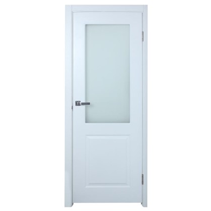 Полотно дверное остеклённое Австралия 200х60 см цвет белый