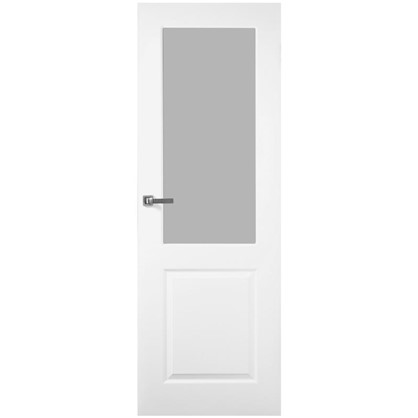 Полотно дверное остеклённое Австралия 200х70 см цвет белый