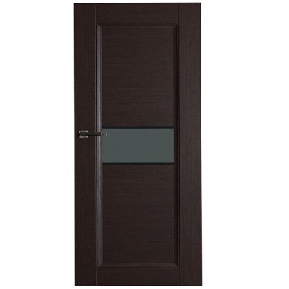 Полотно дверное остеклённое Конкорд cpl 200х80 см цвет черный дуб