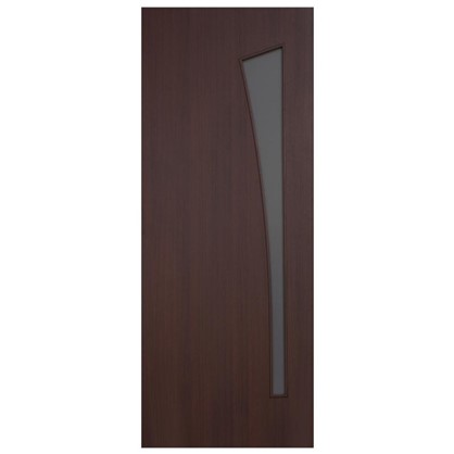 Полотно дверное остеклённое ламинированное Белеза 200x60 см цвет венге